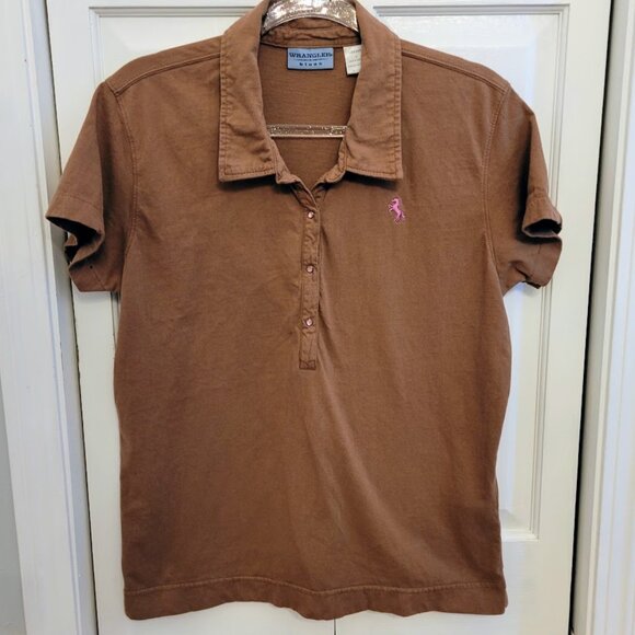 Wrangler Blues Polo Shirt, Women's Large - Picture 3 of 6